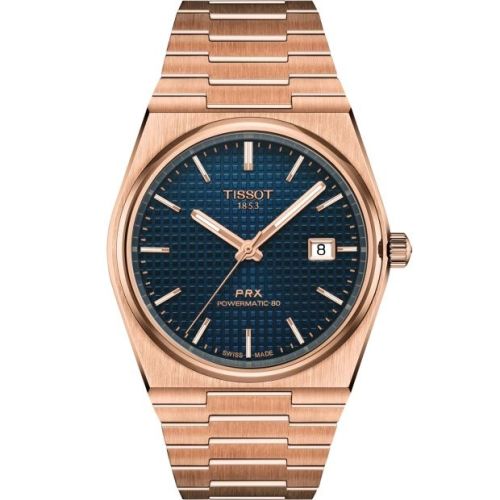 Tissot PRX Powermatic 80 Rose Gold / Blue